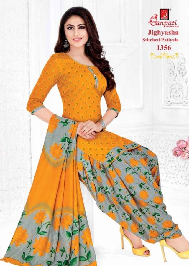 JIGHYASHA HITS BY GANPATI BEAUTIFUL SUITS STYLISH FANCY COLORFUL CASUAL WEAR & ETHNIC WEAR PURE COTTON PRINT DRESSES AT WHOLESALE PRICE