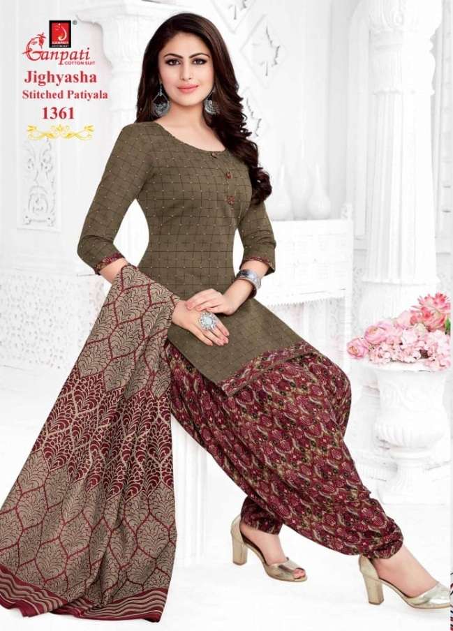 JIGHYASHA HITS BY GANPATI BEAUTIFUL SUITS STYLISH FANCY COLORFUL CASUAL WEAR & ETHNIC WEAR PURE COTTON PRINT DRESSES AT WHOLESALE PRICE