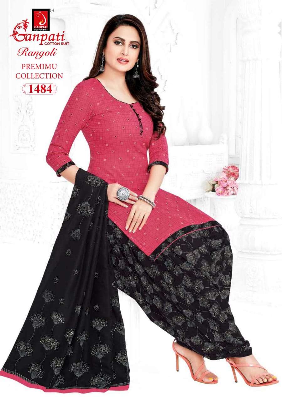 RANGOLI PREMIUM COLLECTION BY GANPATI COTTON SUIT 1481 TO 1504 SERIES BEAUTIFUL SUITS STYLISH FANCY COLORFUL CASUAL WEAR & ETHNIC WEAR COTTON DRESSES AT WHOLESALE PRICE