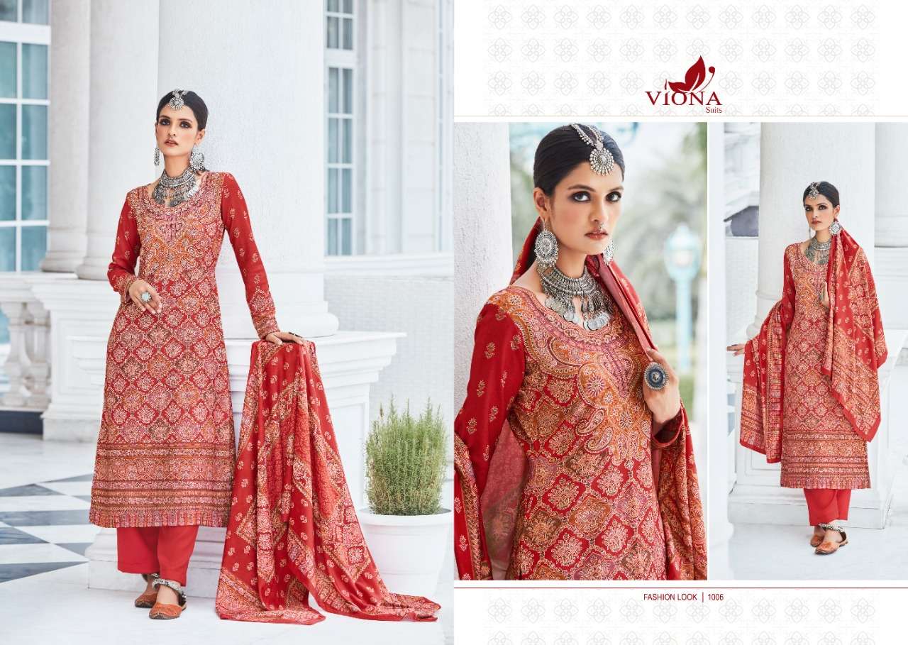AZMI BY VIONA SUITS 1001 TO 1008 SERIES BEAUTIFUL SUITS COLORFUL STYLISH FANCY CASUAL WEAR & ETHNIC WEAR HEAVY PASHMINA DIGITAL PRINT DRESSES AT WHOLESALE PRICE