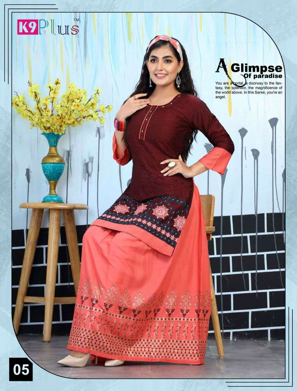 ANOKHEE BY K9 PLUS 01 TO 08 SERIES DESIGNER STYLISH FANCY COLORFUL BEAUTIFUL PARTY WEAR & ETHNIC WEAR COLLECTION RAYON EMBROIDERY KURTIS WITH BOTTOM AT WHOLESALE PRICE