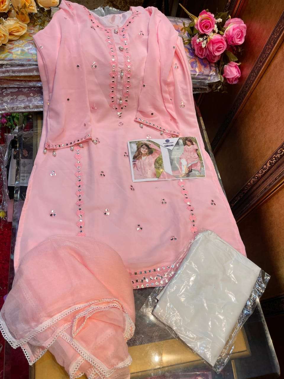 LUXURY PRET BY ZAINAB FASHION 01 TO 02 SERIES BEAUTIFUL PAKISTANI SUITS STYLISH COLORFUL FANCY CASUAL WEAR & ETHNIC WEAR FAUX GEORGETTE EMBROIDERED DRESSES AT WHOLESALE PRICE
