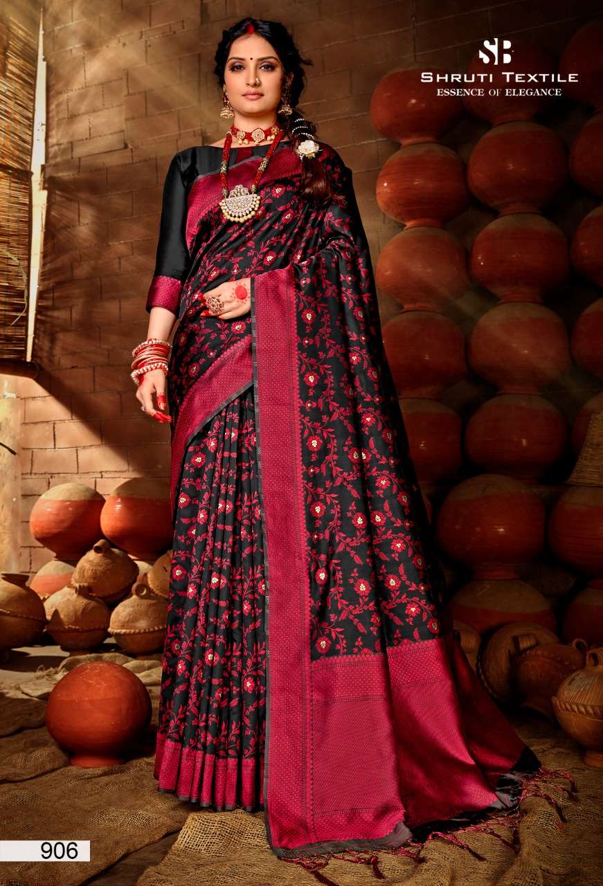 PRERNA BY SHRUTI 901 TO 914 SERIES INDIAN TRADITIONAL WEAR COLLECTION BEAUTIFUL STYLISH FANCY COLORFUL PARTY WEAR & OCCASIONAL WEAR SOFT SILK SAREES AT WHOLESALE PRICE