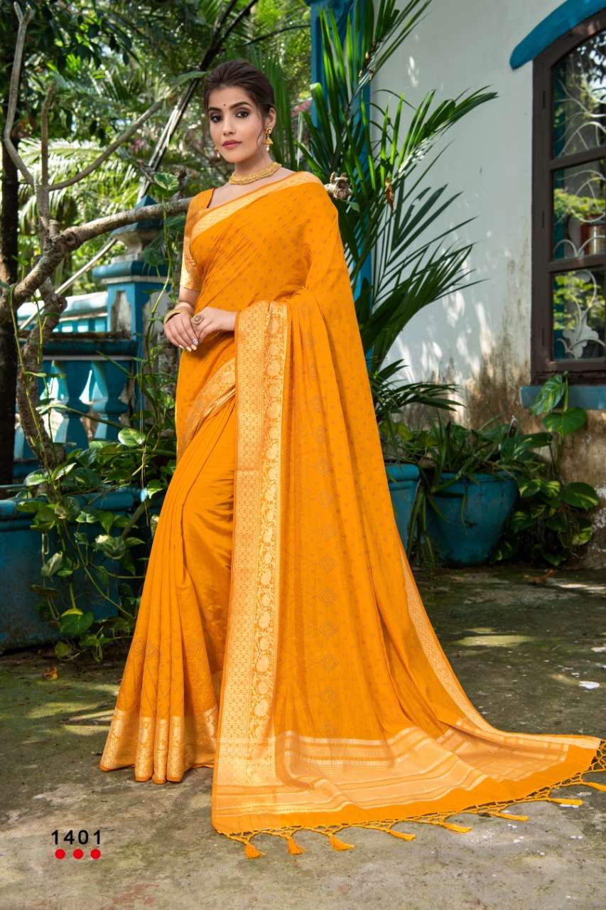 RESHAM BY ANGARIKA 1401 TO 1406 SERIES INDIAN TRADITIONAL WEAR COLLECTION BEAUTIFUL STYLISH FANCY COLORFUL PARTY WEAR & OCCASIONAL WEAR ART SILK SAREES AT WHOLESALE PRICE