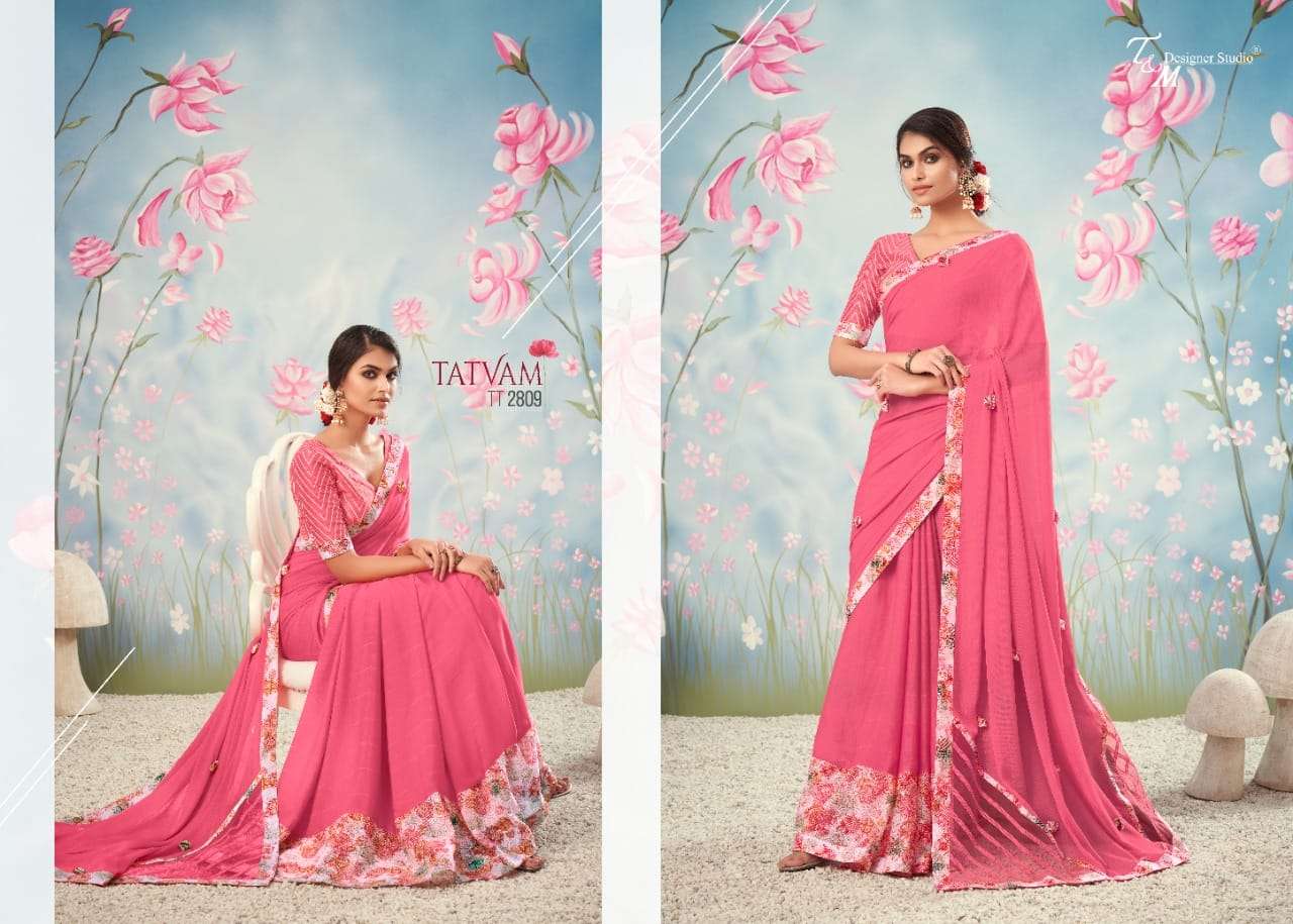 TATVAM VOL-28 BY T AND M DESIGNER STUDIO 2809 TO 2822 SERIES BEAUTIFUL SUITS COLORFUL STYLISH FANCY CASUAL WEAR & ETHNIC WEAR FANCY DRESSES AT WHOLESALE PRICE