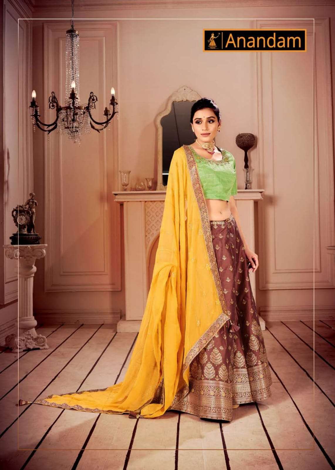 MASAKALI BY ANANDAM 2347 TO 2350 SERIES DESIGNER BEAUTIFUL NAVRATRI COLLECTION OCCASIONAL WEAR & PARTY WEAR FANCY LEHENGAS AT WHOLESALE PRICE