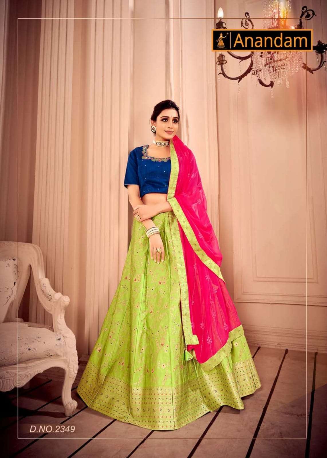 MASAKALI BY ANANDAM 2347 TO 2350 SERIES DESIGNER BEAUTIFUL NAVRATRI COLLECTION OCCASIONAL WEAR & PARTY WEAR FANCY LEHENGAS AT WHOLESALE PRICE
