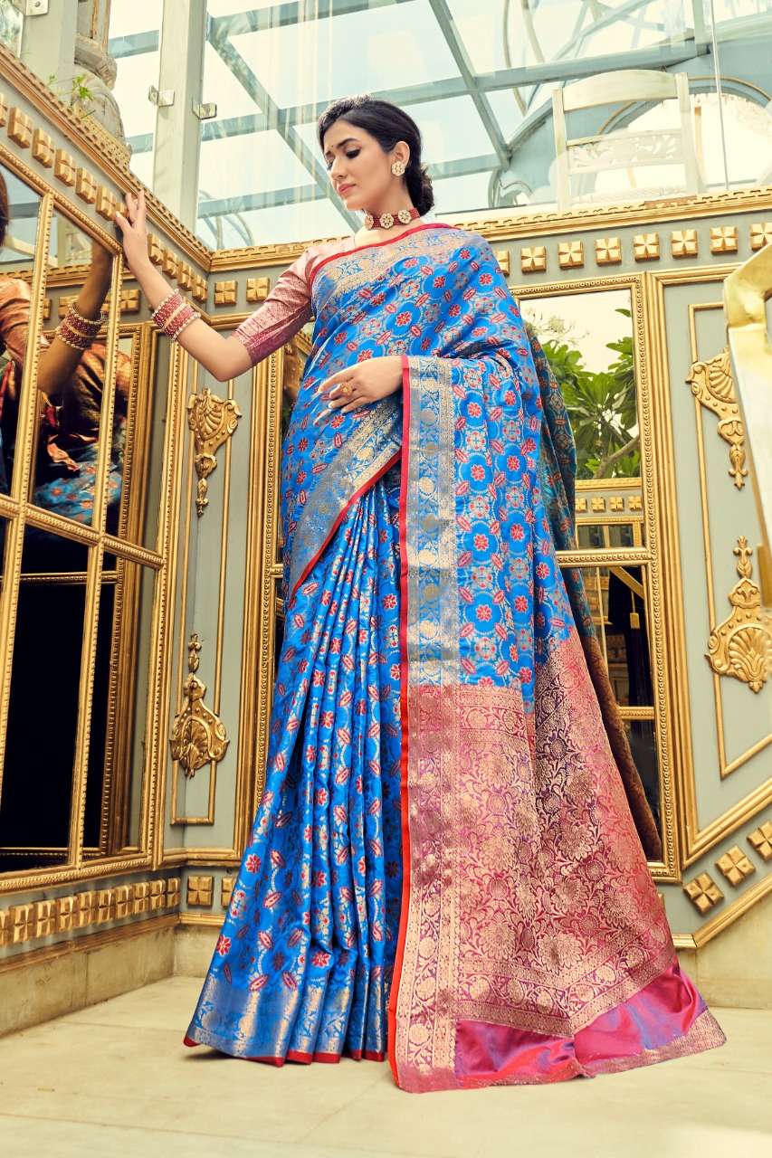 ANIKA BY RAJYOG 6601 TO 6606 SERIES INDIAN TRADITIONAL WEAR COLLECTION BEAUTIFUL STYLISH FANCY COLORFUL PARTY WEAR & OCCASIONAL WEAR SOFT SILK SAREES AT WHOLESALE PRICE