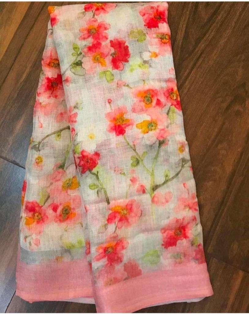FEMINA SAREES BY FASHID WHOLESALE 01 TO 20 SERIES INDIAN TRADITIONAL WEAR COLLECTION BEAUTIFUL STYLISH FANCY COLORFUL PARTY WEAR & OCCASIONAL WEAR LINEN DIGITAL PRINT SAREES AT WHOLESALE PRICE