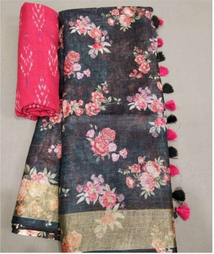 FEMINA SAREES BY FASHID WHOLESALE 01 TO 20 SERIES INDIAN TRADITIONAL WEAR COLLECTION BEAUTIFUL STYLISH FANCY COLORFUL PARTY WEAR & OCCASIONAL WEAR LINEN DIGITAL PRINT SAREES AT WHOLESALE PRICE