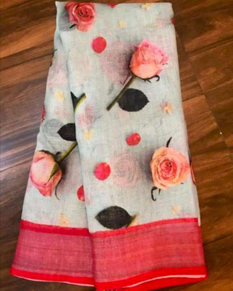 FEMINA SAREES BY FASHID WHOLESALE 01 TO 20 SERIES INDIAN TRADITIONAL WEAR COLLECTION BEAUTIFUL STYLISH FANCY COLORFUL PARTY WEAR & OCCASIONAL WEAR LINEN DIGITAL PRINT SAREES AT WHOLESALE PRICE