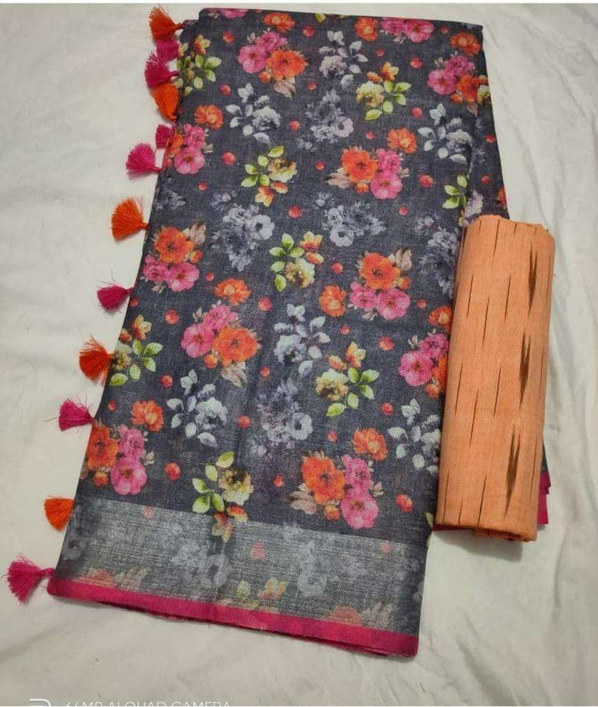 FEMINA SAREES BY FASHID WHOLESALE 01 TO 20 SERIES INDIAN TRADITIONAL WEAR COLLECTION BEAUTIFUL STYLISH FANCY COLORFUL PARTY WEAR & OCCASIONAL WEAR LINEN DIGITAL PRINT SAREES AT WHOLESALE PRICE