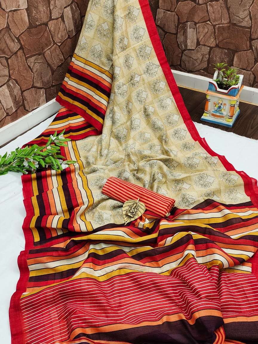MYRA VOL-1 BY MYRA 01 TO 06 SERIES INDIAN TRADITIONAL WEAR COLLECTION BEAUTIFUL STYLISH FANCY COLORFUL PARTY WEAR & OCCASIONAL WEAR COTTON SILK SAREES AT WHOLESALE PRICE