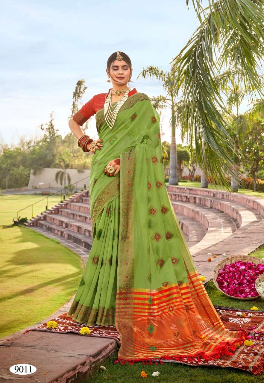 SILK PALACE VOL-2 BY SIDDHARTH 9008 TO 9013 SERIES INDIAN TRADITIONAL WEAR COLLECTION BEAUTIFUL STYLISH FANCY COLORFUL PARTY WEAR & OCCASIONAL WEAR SOFT COTTON SAREES AT WHOLESALE PRICE