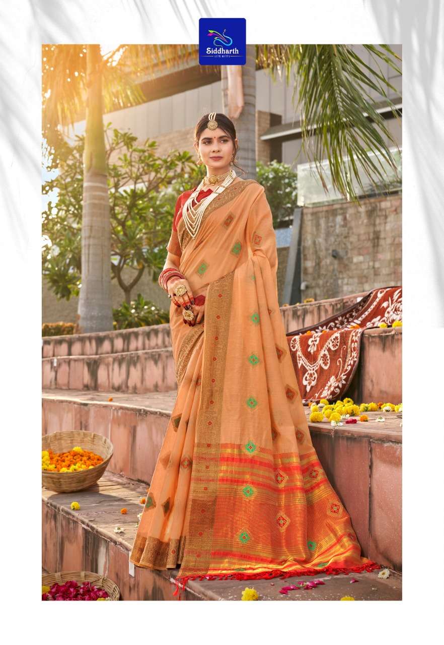 SILK PALACE VOL-2 BY SIDDHARTH 9008 TO 9013 SERIES INDIAN TRADITIONAL WEAR COLLECTION BEAUTIFUL STYLISH FANCY COLORFUL PARTY WEAR & OCCASIONAL WEAR SOFT COTTON SAREES AT WHOLESALE PRICE