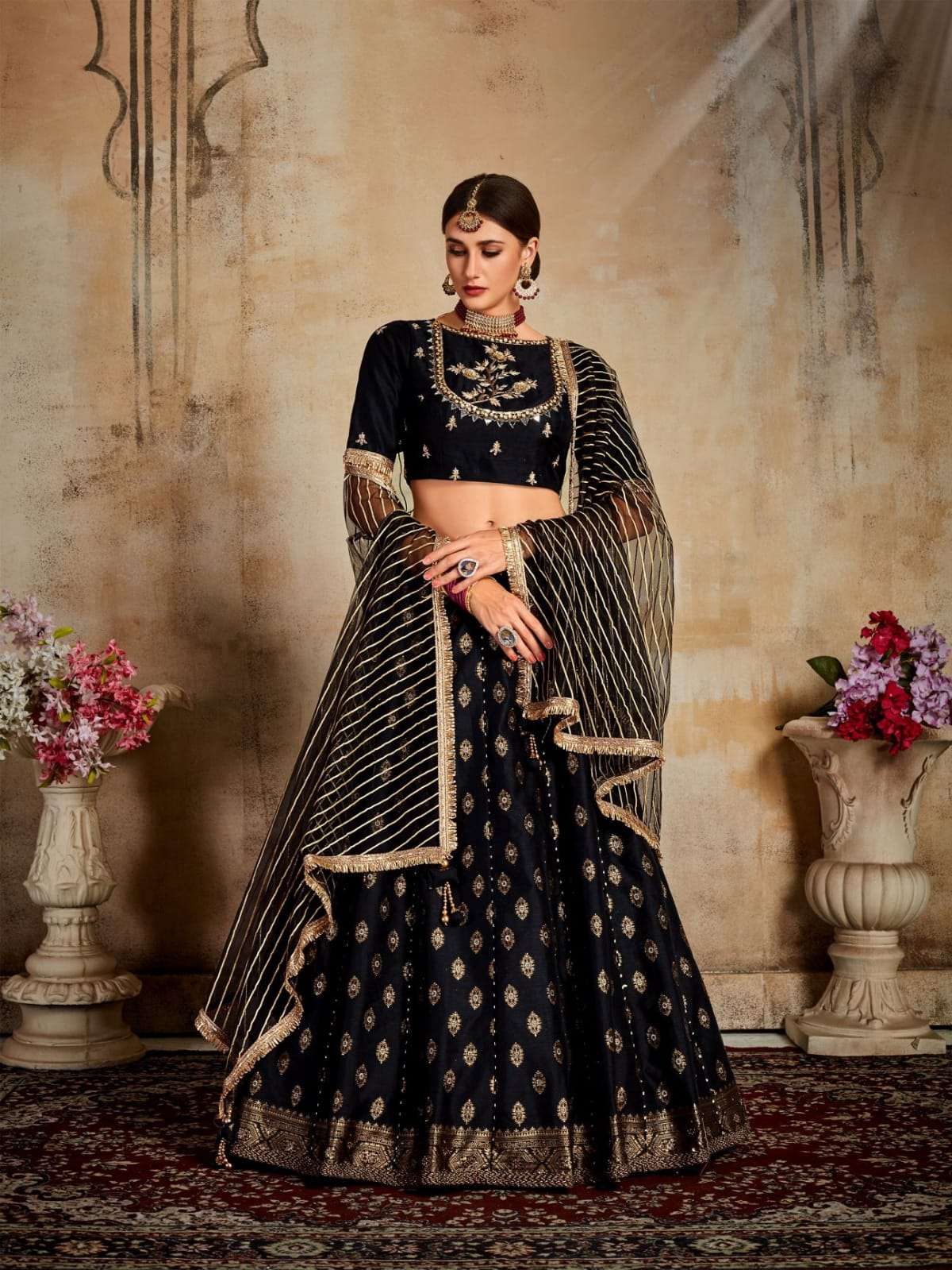 SUVARNA BY ANANDAM 2244 TO 2248 SERIES DESIGNER BEAUTIFUL NAVRATRI COLLECTION OCCASIONAL WEAR & PARTY WEAR FANCY LEHENGAS AT WHOLESALE PRICE