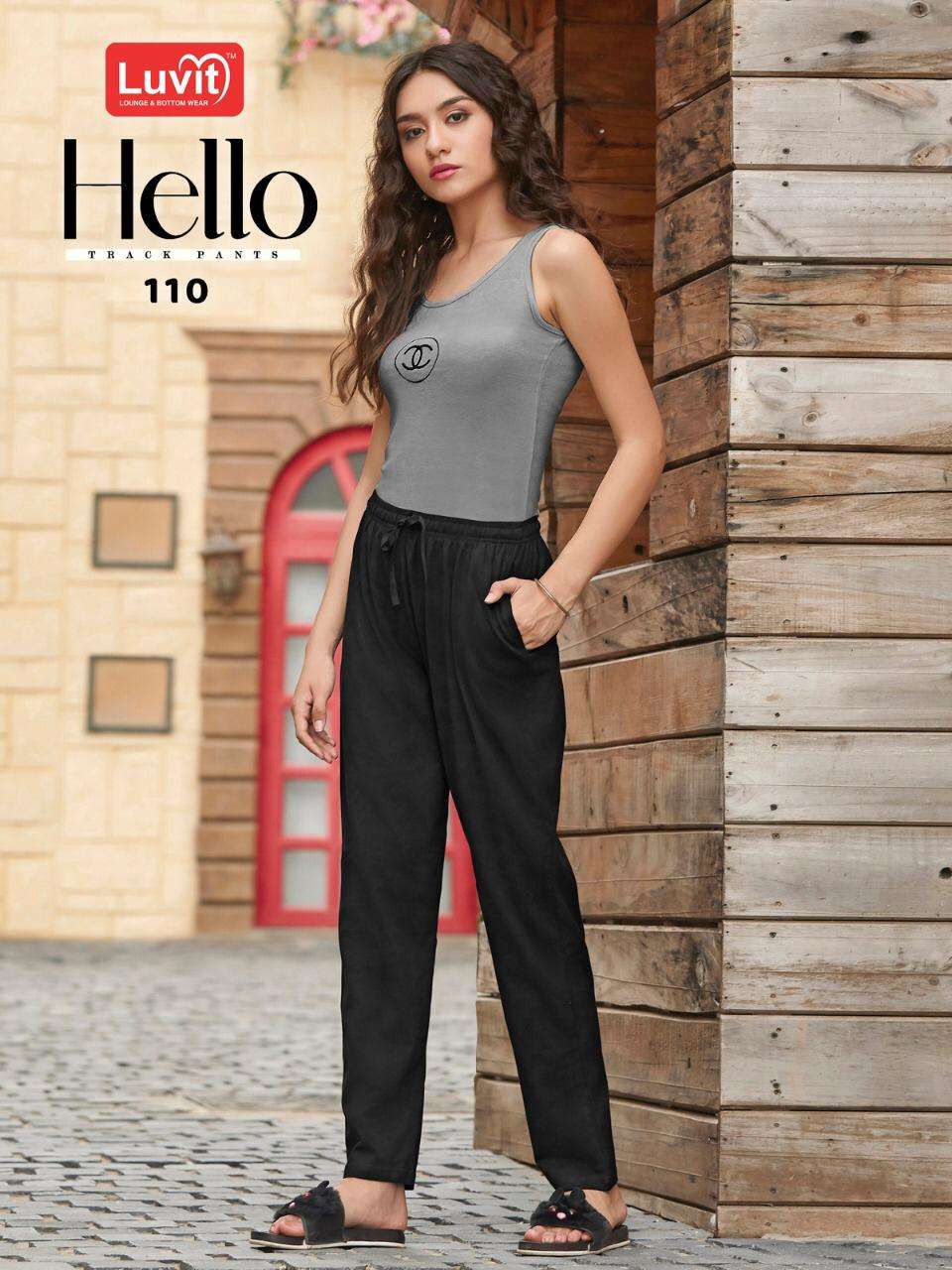 HELLO BY LUVIT 101 TO 110 SERIES BEAUTIFUL STYLISH FANCY COLORFUL CASUAL WEAR & ETHNIC WEAR & READY TO WEAR PURE SINKER PANTS AT WHOLESALE PRICE