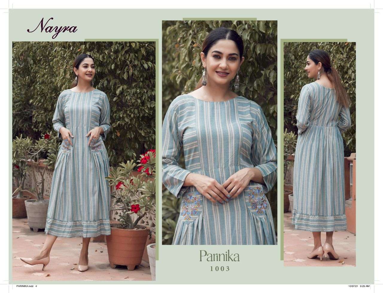 PARINIKA BY NAYRA 1001 TO 1004 SERIES DESIGNER STYLISH FANCY COLORFUL BEAUTIFUL PARTY WEAR & ETHNIC WEAR COLLECTION FANCY KURTIS AT WHOLESALE PRICE