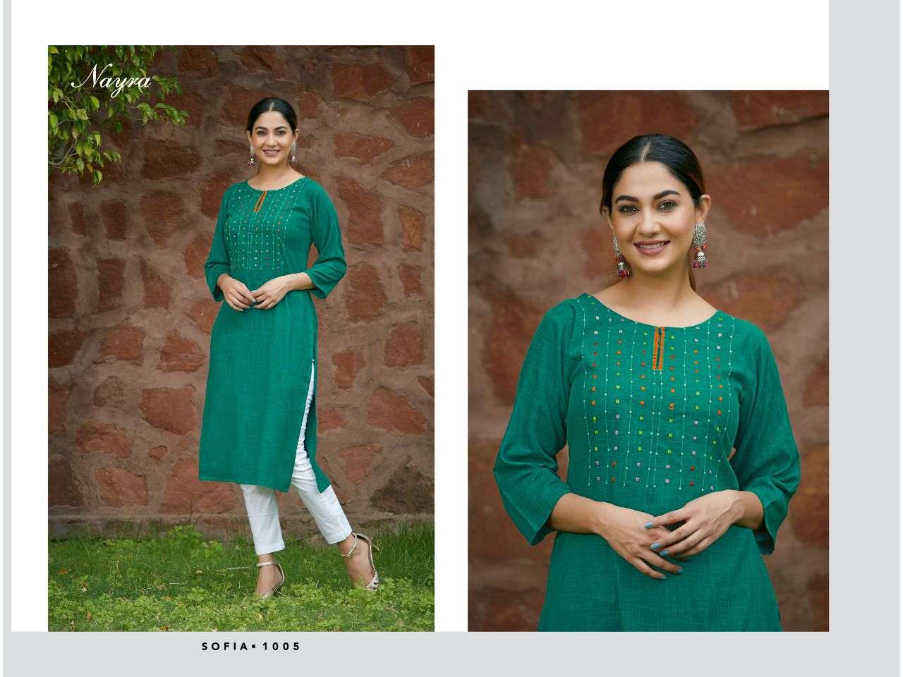 SOFIA BY NAYRA 1001 TO 1005 SERIES DESIGNER STYLISH FANCY COLORFUL BEAUTIFUL PARTY WEAR & ETHNIC WEAR COLLECTION FANCY KURTIS AT WHOLESALE PRICE