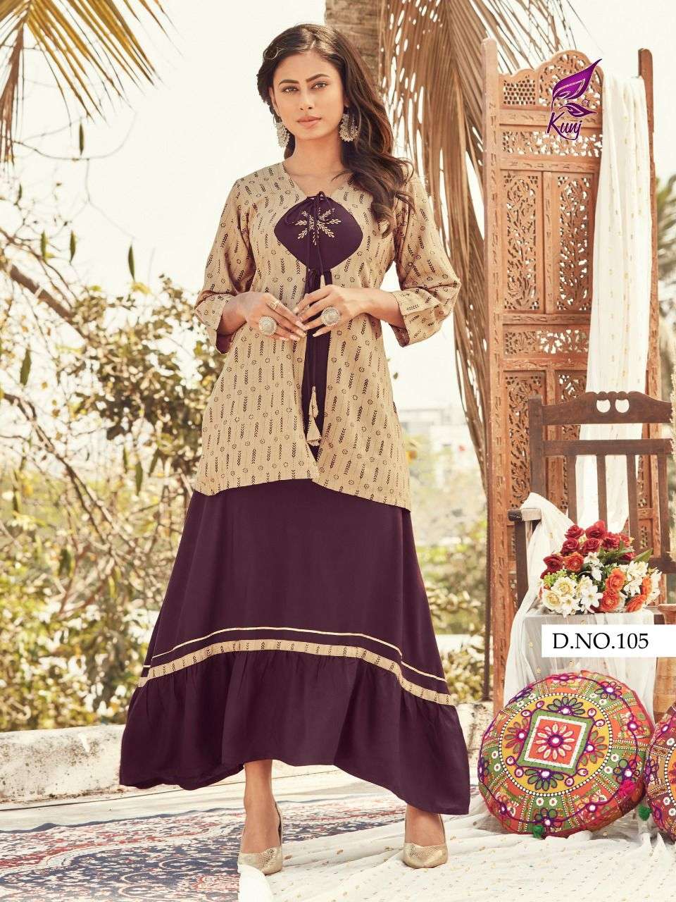 SENORITA VOL-1 BY KUNJ 101 TO 108 SERIES DESIGNER STYLISH FANCY COLORFUL BEAUTIFUL PARTY WEAR & ETHNIC WEAR COLLECTION RAYON PRINT GOWNS AT WHOLESALE PRICE