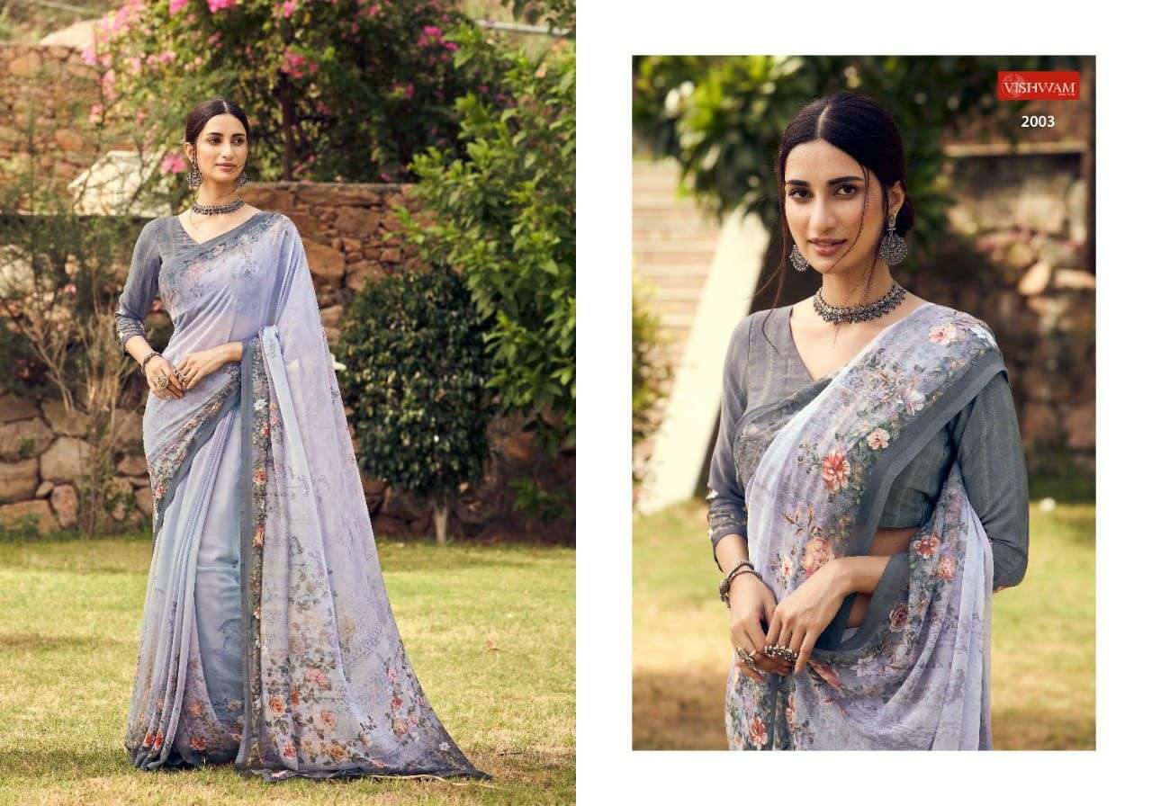 FLYING SQUIRREL BY VISHWAM 2001 TO 2004 SERIES INDIAN TRADITIONAL WEAR COLLECTION BEAUTIFUL STYLISH FANCY COLORFUL PARTY WEAR & OCCASIONAL WEAR GEORGETTE SAREES AT WHOLESALE PRICE