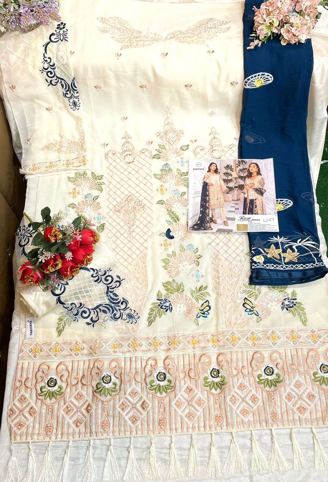 Shanaya Hit Design S-76 By Shanaya Fashion Designer Pakistani Suits Beautiful Fancy Colorful Stylish Party Wear & Occasional Wear Heavy Faux Georgette Embroidered Dresses At Wholesale Price