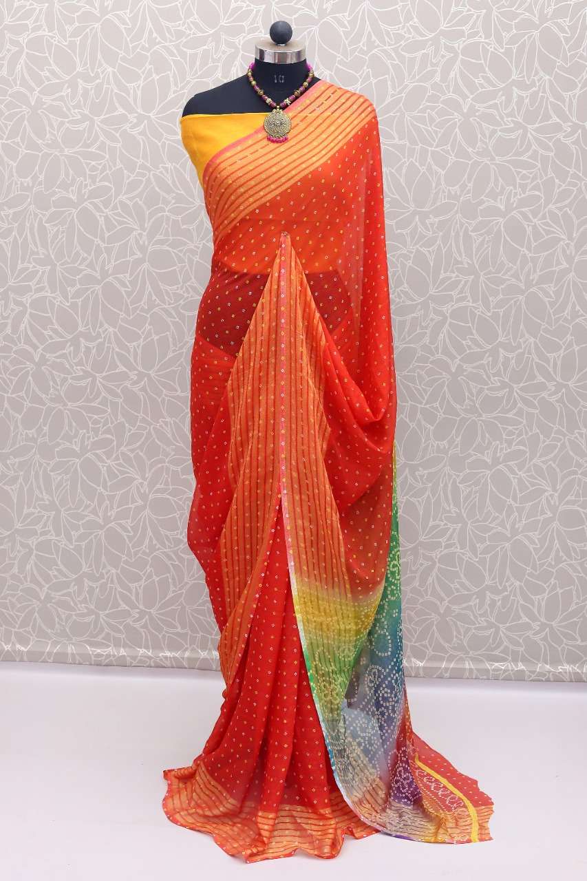 CHUNARIYA BY VRANDA FASHION 01 TO 06 SERIES INDIAN TRADITIONAL WEAR COLLECTION BEAUTIFUL STYLISH FANCY COLORFUL PARTY WEAR & OCCASIONAL WEAR SOFT CHIFFON SAREES AT WHOLESALE PRICE