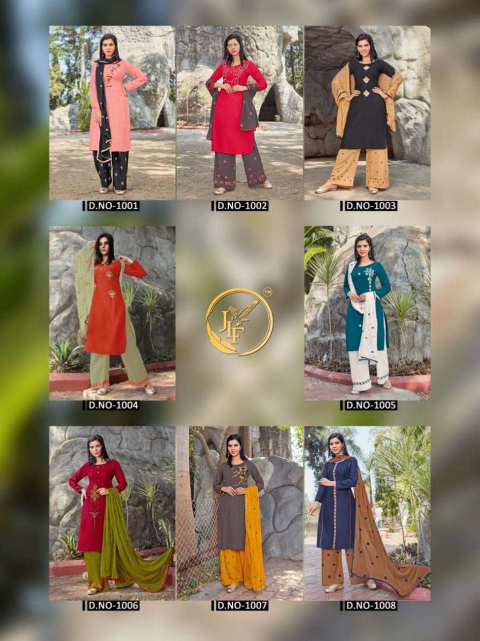 GULZAR VOL-3 BY JLF 3001 TO 3008 SERIES BEAUTIFUL SUITS COLORFUL STYLISH FANCY CASUAL WEAR & ETHNIC WEAR RAYON EMBROIDERED DRESSES AT WHOLESALE PRICE