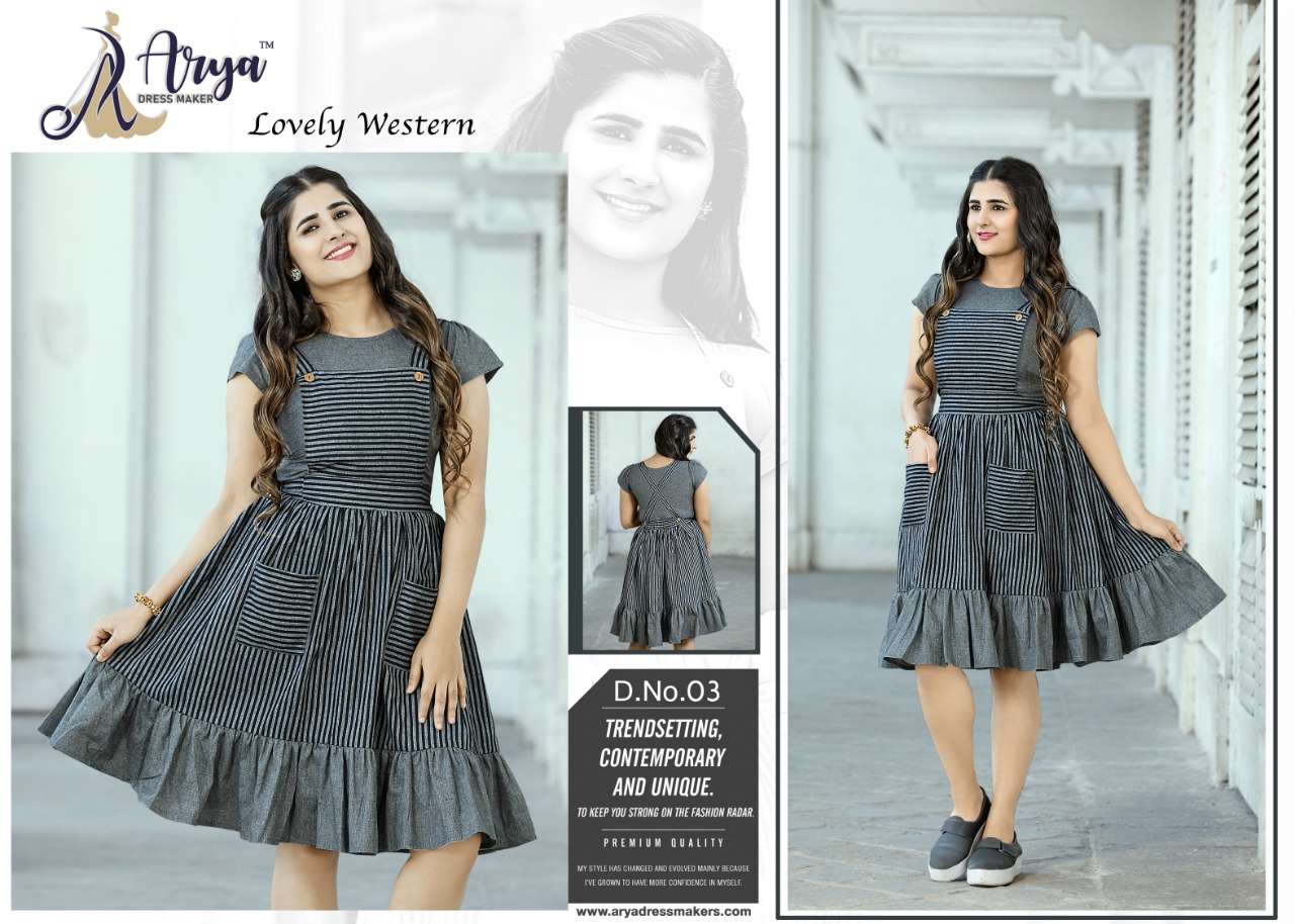 LOVELY BY ARYA DRESS MAKER 01 TO 05 SERIES DESIGNER STYLISH FANCY COLORFUL BEAUTIFUL PARTY WEAR & ETHNIC WEAR COLLECTION COTTON KURTIS AT WHOLESALE PRICE