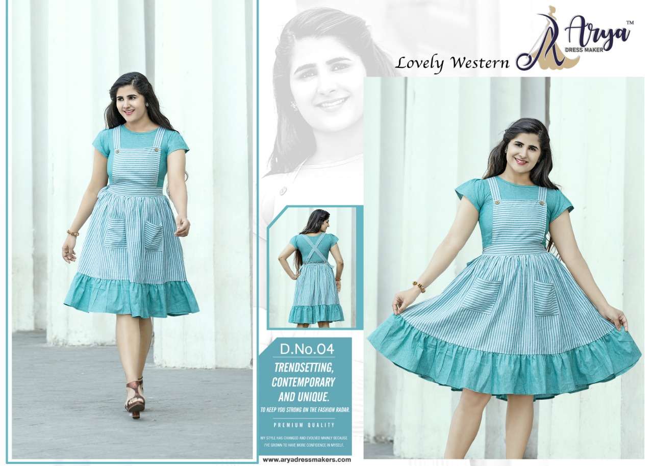 LOVELY BY ARYA DRESS MAKER 01 TO 05 SERIES DESIGNER STYLISH FANCY COLORFUL BEAUTIFUL PARTY WEAR & ETHNIC WEAR COLLECTION COTTON KURTIS AT WHOLESALE PRICE
