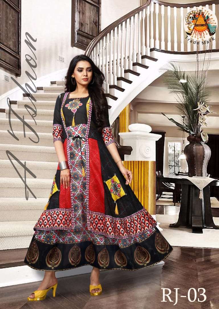 RAJWADI BY ARYA DRESS MAKER 01 TO 09 SERIES DESIGNER STYLISH FANCY COLORFUL BEAUTIFUL PARTY WEAR & ETHNIC WEAR COLLECTION CHANDERI COTTON KURTIS AT WHOLESALE PRICE