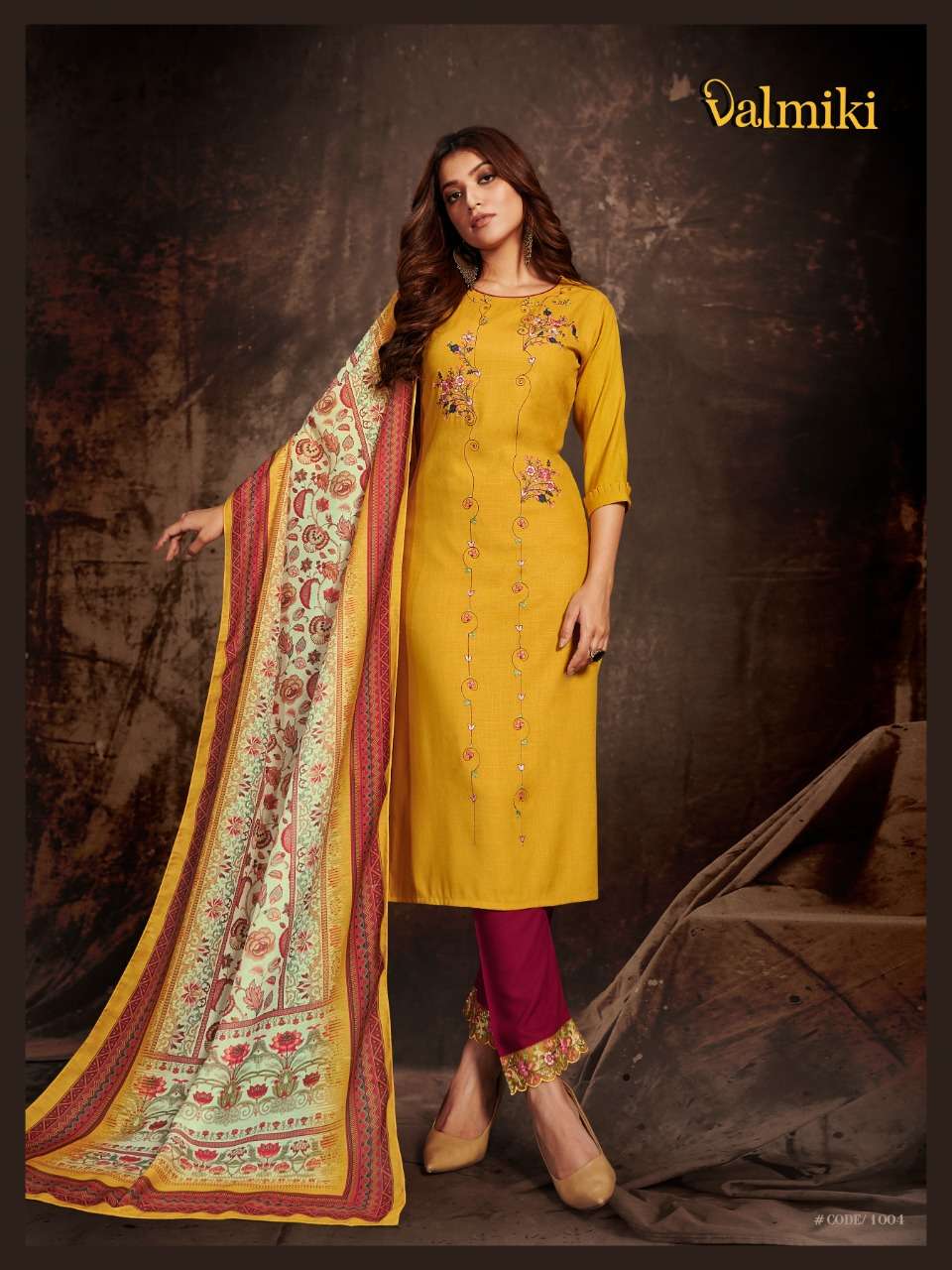 VALMIKI BY Z BLACK 1001 TO 1006 SERIES BEAUTIFUL SUITS COLORFUL STYLISH FANCY CASUAL WEAR & ETHNIC WEAR RAYON EMBROIDERED DRESSES AT WHOLESALE PRICE