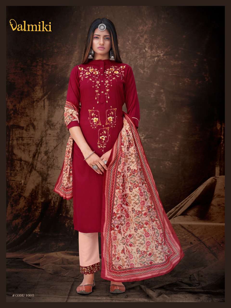VALMIKI BY Z BLACK 1001 TO 1006 SERIES BEAUTIFUL SUITS COLORFUL STYLISH FANCY CASUAL WEAR & ETHNIC WEAR RAYON EMBROIDERED DRESSES AT WHOLESALE PRICE