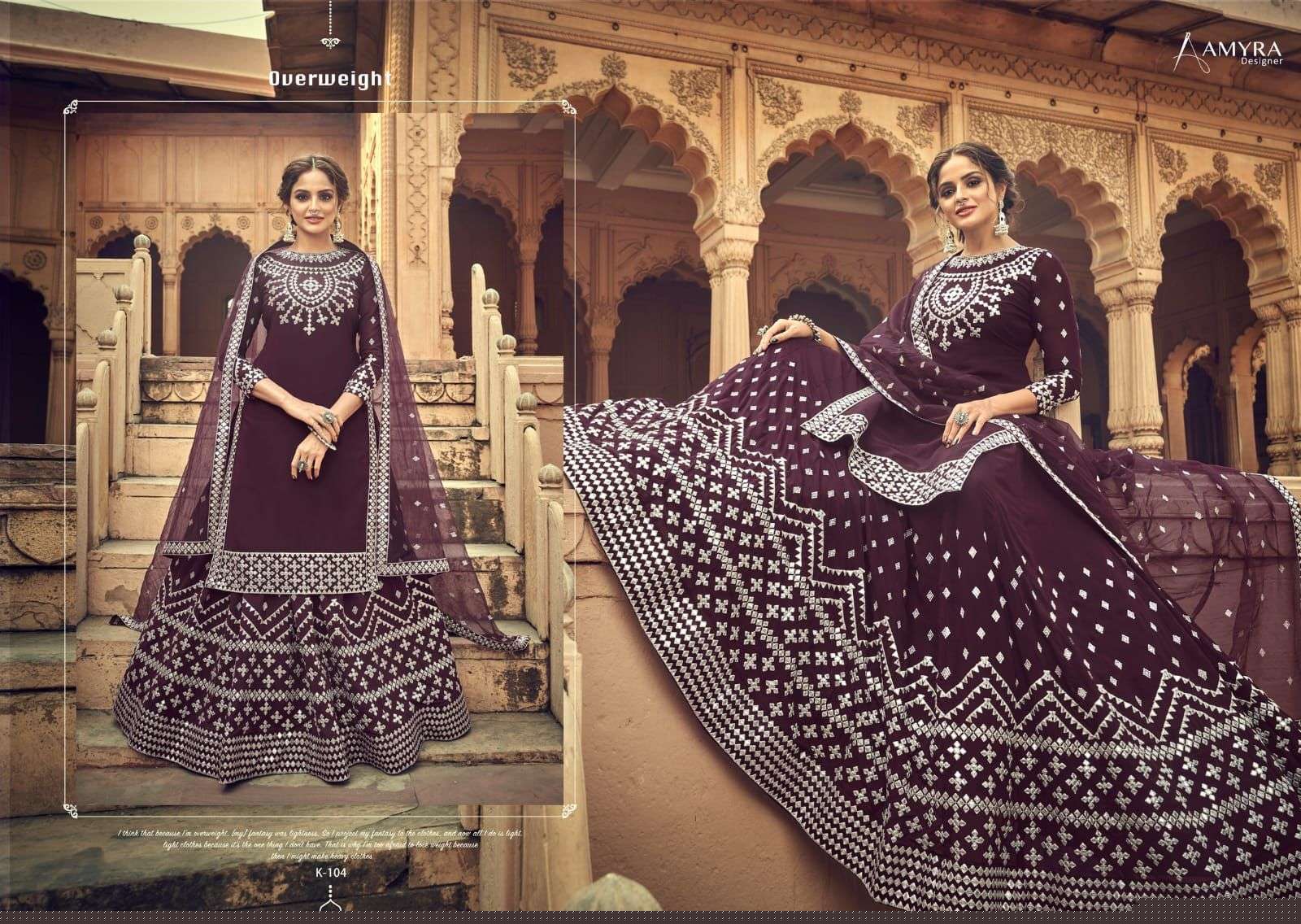 Kalakari By Amyra Designer 101 To 104 Series Beautiful Suits Colorful Stylish Fancy Casual Wear & Ethnic Wear Heavy Blooming Georgette Embroidered Dresses At Wholesale Price