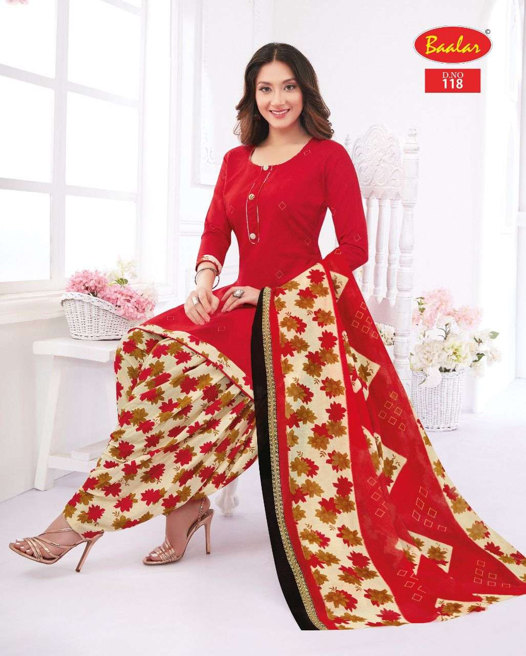 ZAARA VOL-10 BY BAALAR 108 TO 137 SERIES BEAUTIFUL STYLISH SUITS FANCY COLORFUL CASUAL WEAR & ETHNIC WEAR & READY TO WEAR PURE COTTON PRINTED DRESSES AT WHOLESALE PRICE