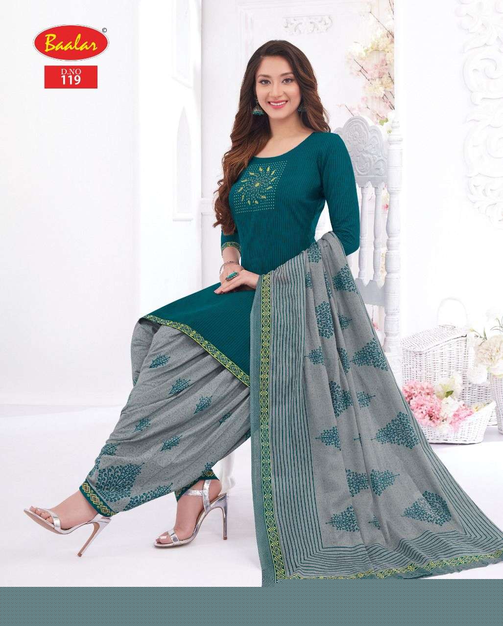 ZAARA VOL-10 BY BAALAR 108 TO 137 SERIES BEAUTIFUL STYLISH SUITS FANCY COLORFUL CASUAL WEAR & ETHNIC WEAR & READY TO WEAR PURE COTTON PRINTED DRESSES AT WHOLESALE PRICE