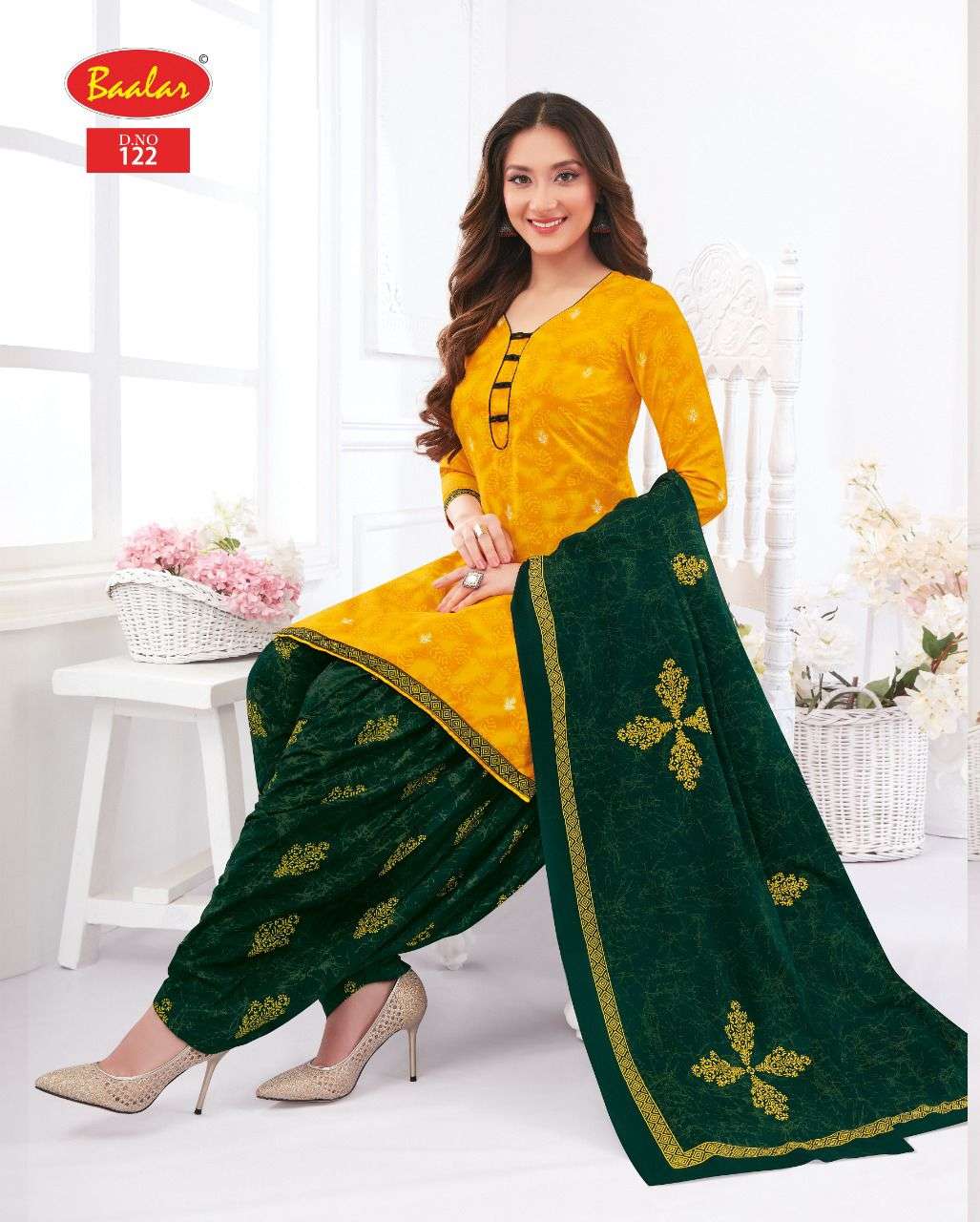 ZAARA VOL-10 BY BAALAR 108 TO 137 SERIES BEAUTIFUL STYLISH SUITS FANCY COLORFUL CASUAL WEAR & ETHNIC WEAR & READY TO WEAR PURE COTTON PRINTED DRESSES AT WHOLESALE PRICE