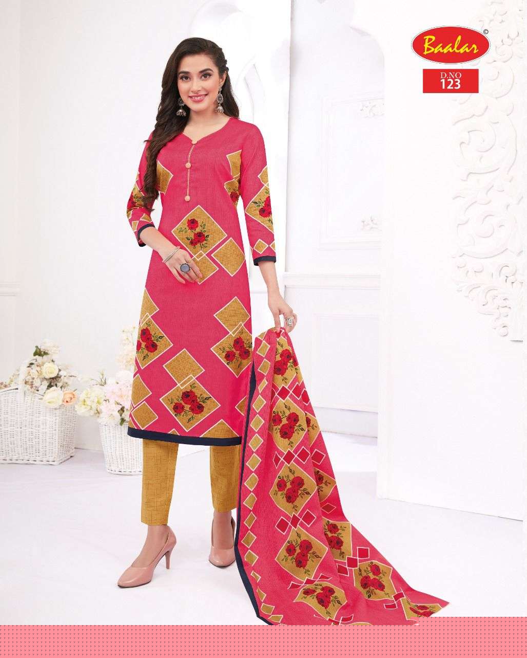 ZAARA VOL-10 BY BAALAR 108 TO 137 SERIES BEAUTIFUL STYLISH SUITS FANCY COLORFUL CASUAL WEAR & ETHNIC WEAR & READY TO WEAR PURE COTTON PRINTED DRESSES AT WHOLESALE PRICE