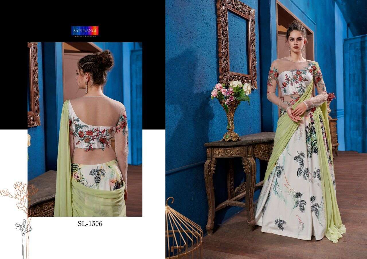 SAPTRANGI 1301 SERIES BY SAPTRANGI 1301 TO 1306 SERIES BEAUTIFUL STYLISH FANCY COLORFUL CASUAL WEAR & ETHNIC WEAR FANCY GOWNS AT WHOLESALE PRICE