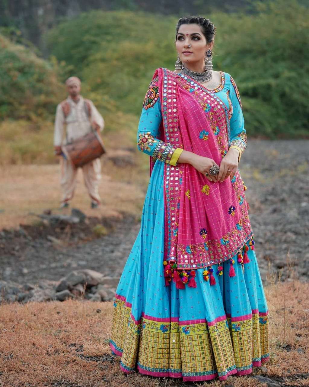 NAVRATRI SPECIAL LEHENGA CHOLI BY FASHID WHOLESALE DESIGNER BEAUTIFUL WEDDING COLLECTION OCCASIONAL WEAR & PARTY WEAR SOFT SILK LEHENGAS AT WHOLESALE PRICE