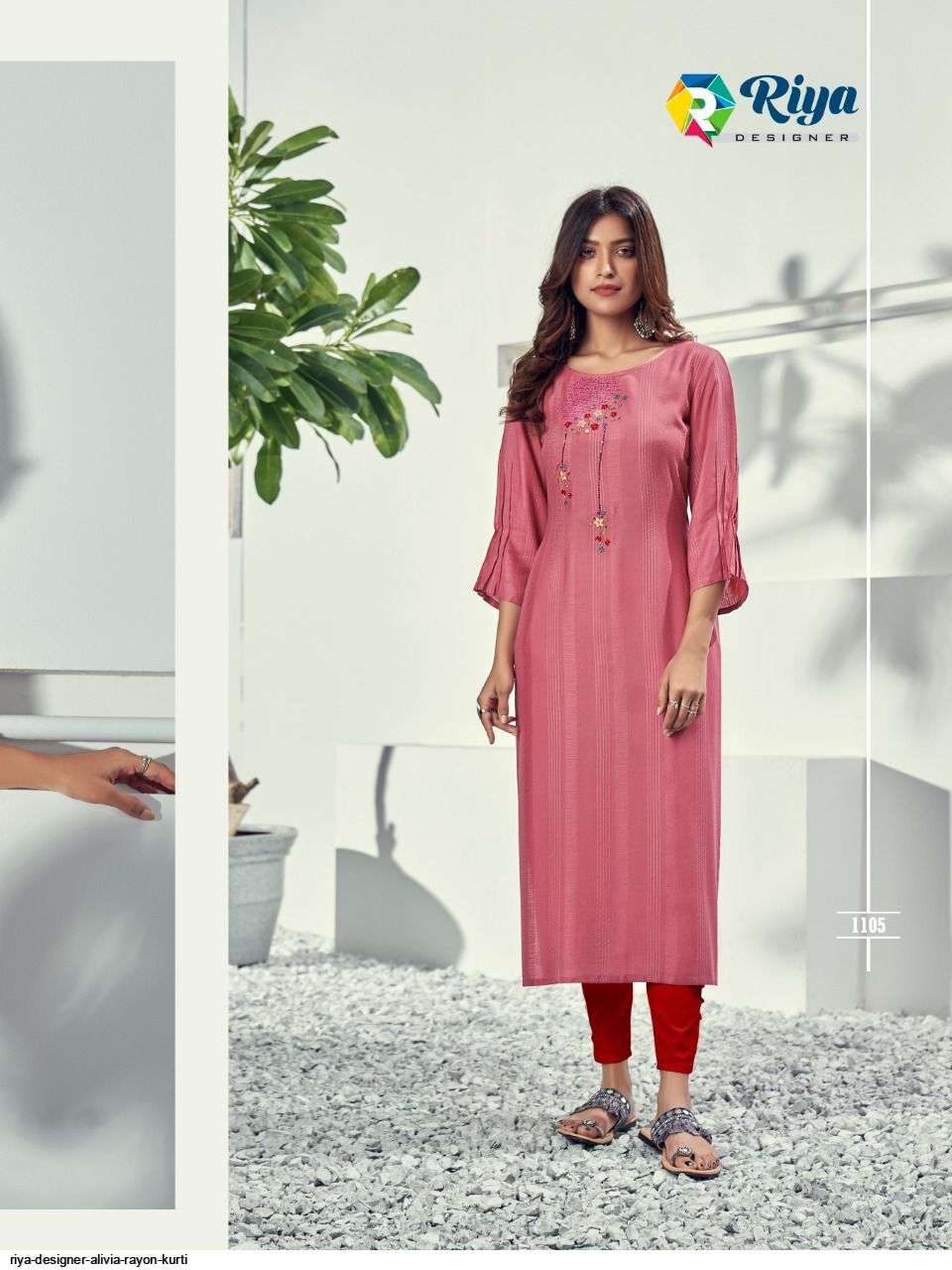 ALIVIA BY RIYA DESIGNER 1101 TO 1106 SERIES DESIGNER STYLISH FANCY COLORFUL BEAUTIFUL PARTY WEAR & ETHNIC WEAR COLLECTION RAYON EMBROIDERY KURTIS AT WHOLESALE PRICE