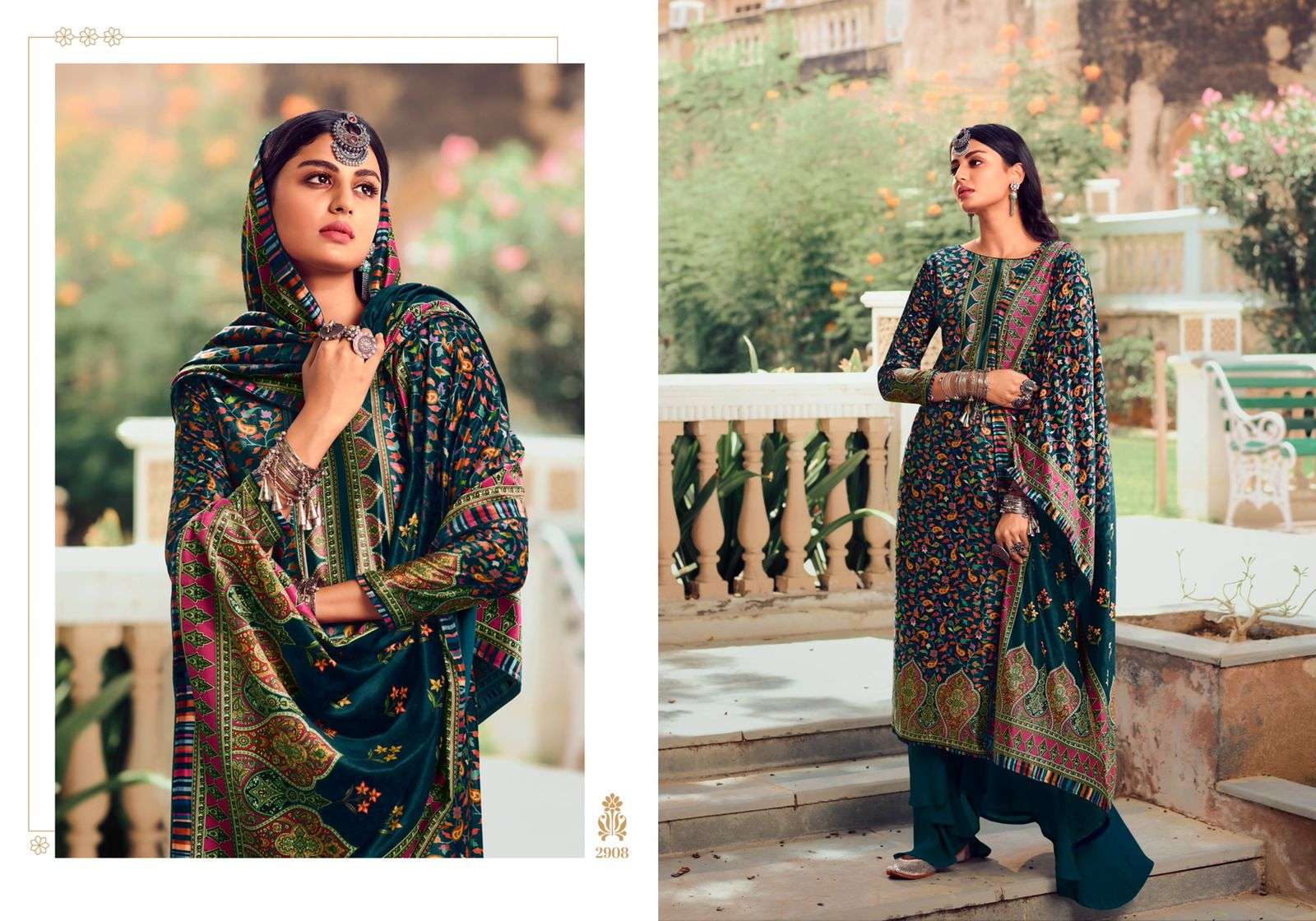 VELVET VOL-4 BY CHARMY 2901 TO 2908 SERIES BEAUTIFUL STYLISH SHARARA SUITS FANCY COLORFUL CASUAL WEAR & ETHNIC WEAR & READY TO WEAR VELVET DIGITAL PRINTED DRESSES AT WHOLESALE PRICE