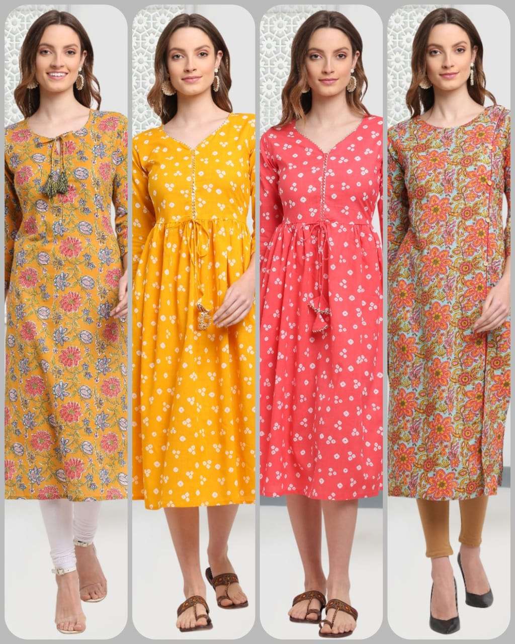 PRINT VOL-30 BY RAJNANDINI 01 TO 04 SERIES DESIGNER STYLISH FANCY COLORFUL BEAUTIFUL PARTY WEAR & ETHNIC WEAR COLLECTION PURE COTTON PRINT KURTIS AT WHOLESALE PRICE