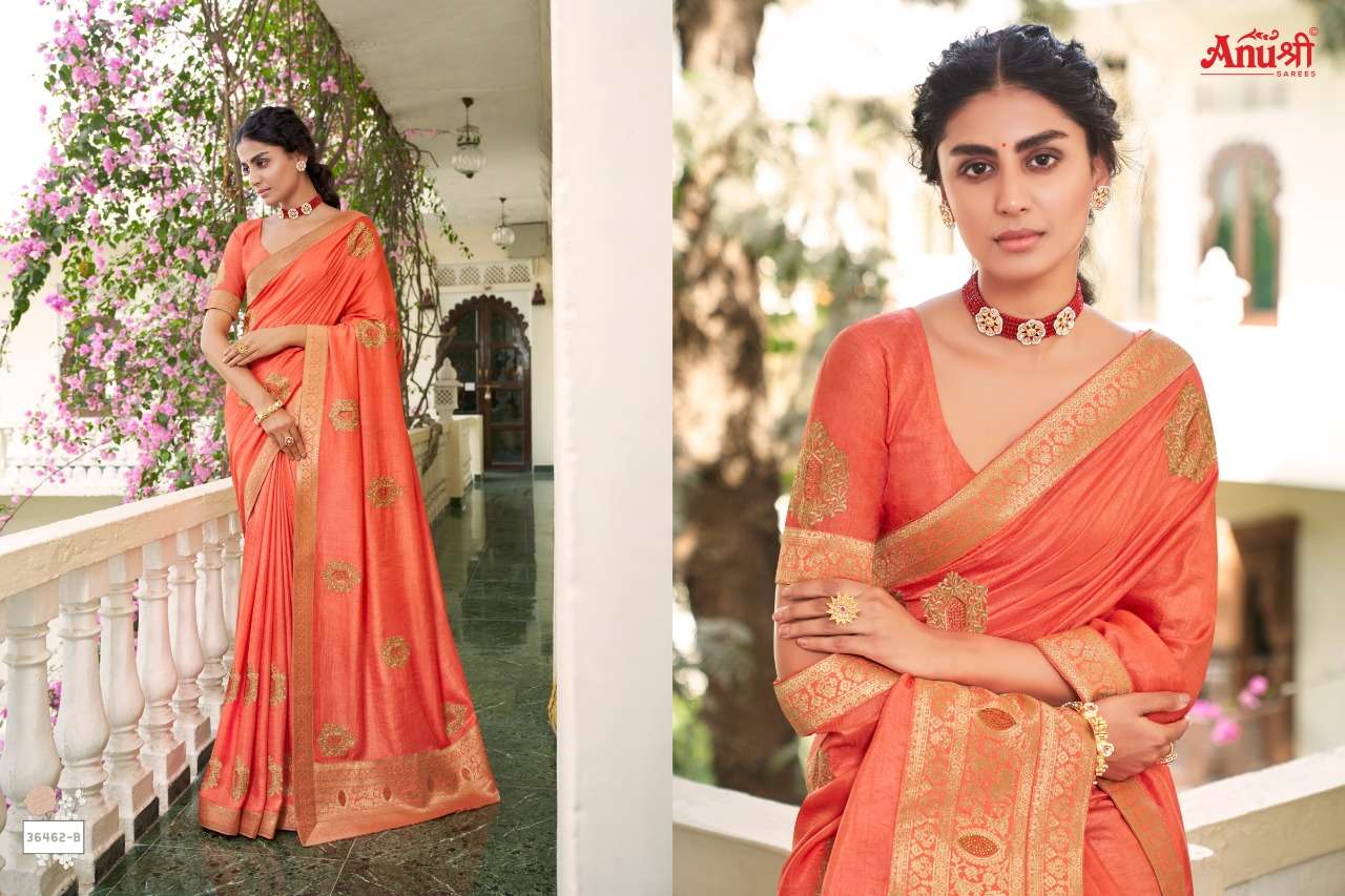 AMALTAS BY ANUSHREE 36462-A TO 36462-H SERIES INDIAN TRADITIONAL WEAR COLLECTION BEAUTIFUL STYLISH FANCY COLORFUL PARTY WEAR & OCCASIONAL WEAR FANCY SAREES AT WHOLESALE PRICE
