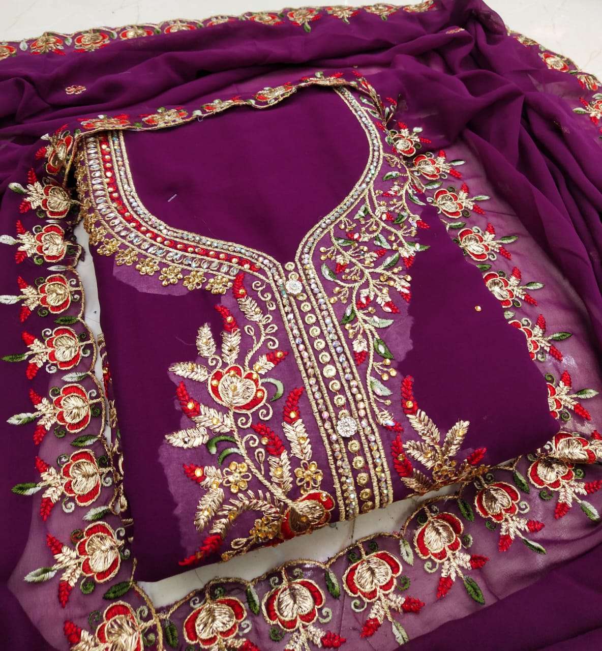 TUFAN BY FASHID WHOLESALE 01 TO 04 SERIES BEAUTIFUL SUITS COLORFUL STYLISH FANCY CASUAL WEAR & ETHNIC WEAR FAUX GEORGETTE DRESSES AT WHOLESALE PRICE