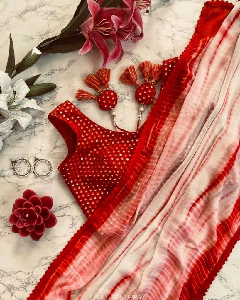 SHIBORI SAREES BY FASHID WHOLESALE 01 TO 04 SERIES INDIAN TRADITIONAL WEAR COLLECTION BEAUTIFUL STYLISH FANCY COLORFUL PARTY WEAR & OCCASIONAL WEAR PURE GEORGETTE PRINT SAREES AT WHOLESALE PRICE
