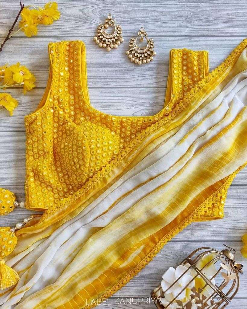 SHIBORI SAREES BY FASHID WHOLESALE 01 TO 04 SERIES INDIAN TRADITIONAL WEAR COLLECTION BEAUTIFUL STYLISH FANCY COLORFUL PARTY WEAR & OCCASIONAL WEAR PURE GEORGETTE PRINT SAREES AT WHOLESALE PRICE