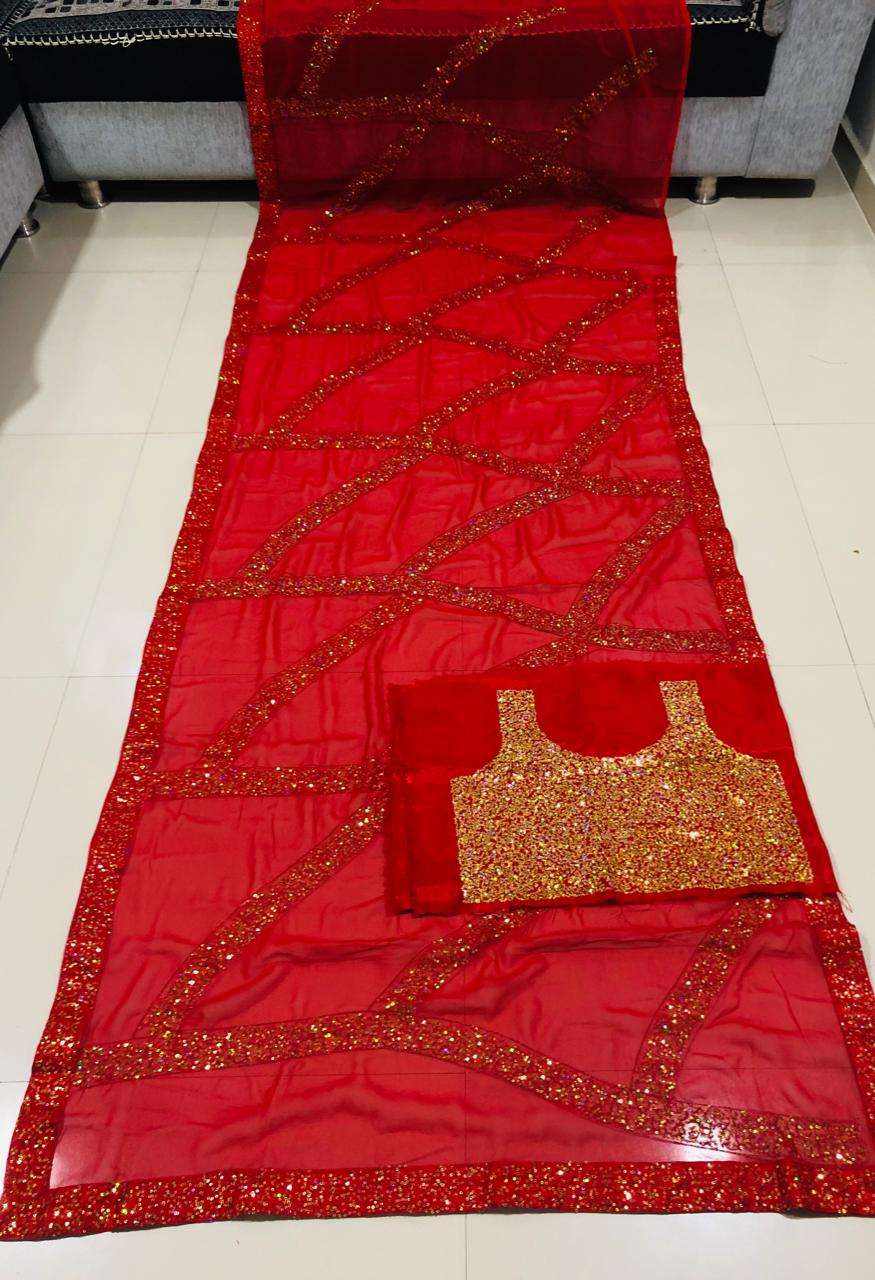 Lg-1067 By Fashid Wholesale Indian Traditional Wear Collection Beautiful Stylish Fancy Colorful Party Wear & Occasional Wear Georgete Embroidered Sarees At Wholesale Price