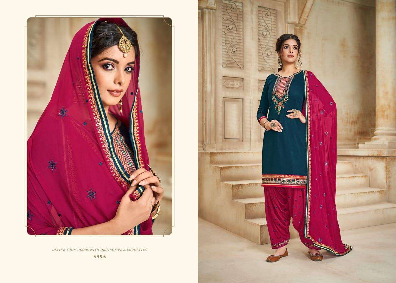 PATIALA HOUSE VOL-86 BY KESSI FABRICS 5991 TO 5998 SERIES BEAUTIFUL SUITS COLORFUL STYLISH FANCY CASUAL WEAR & ETHNIC WEAR JAM SILK WORK DRESSES AT WHOLESALE PRICE