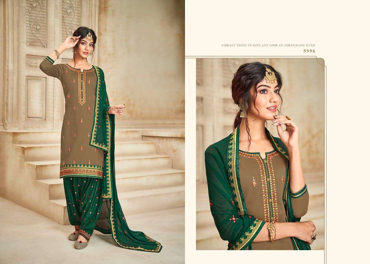 PATIALA HOUSE VOL-86 BY KESSI FABRICS 5991 TO 5998 SERIES BEAUTIFUL SUITS COLORFUL STYLISH FANCY CASUAL WEAR & ETHNIC WEAR JAM SILK WORK DRESSES AT WHOLESALE PRICE